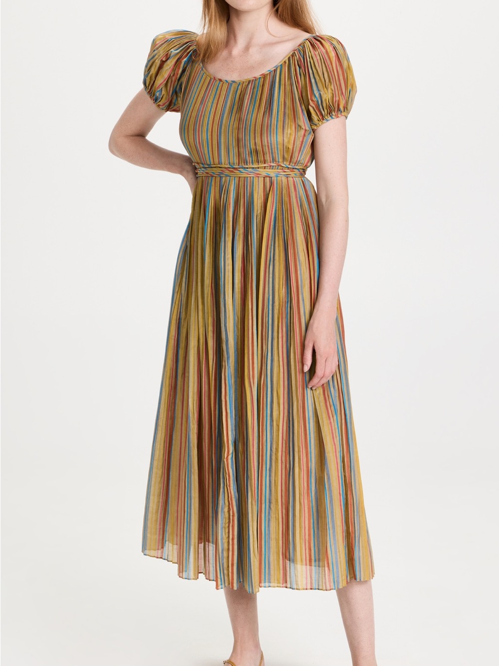Tory Burch Silk Striped Dress Size 14